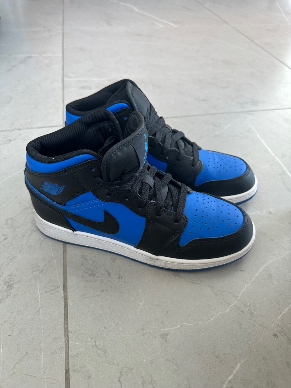 Nike Air Jordan 1 Mid - Black Royal Bluu